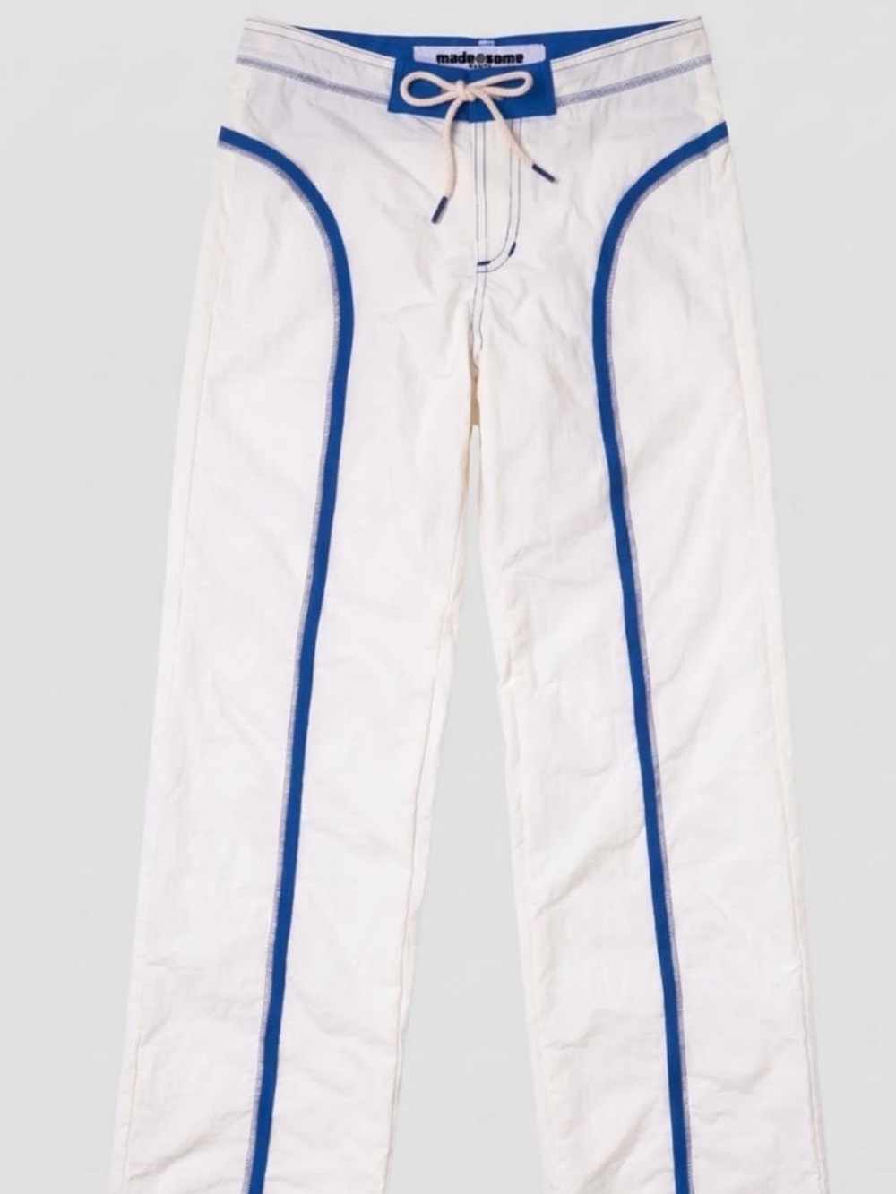 Made Some Sportswear Track Pants with Blue Trim